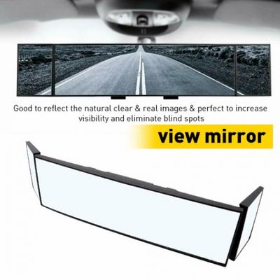 Car Universal Large Vision Interior Rear View Mirror Wide Angle Blindspot Pickup