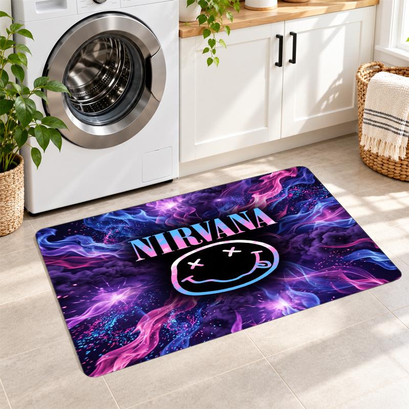Flannel Kitchen Mat Nirvana Soft Area Rug Non Slip Floor Carpet Home Decoration