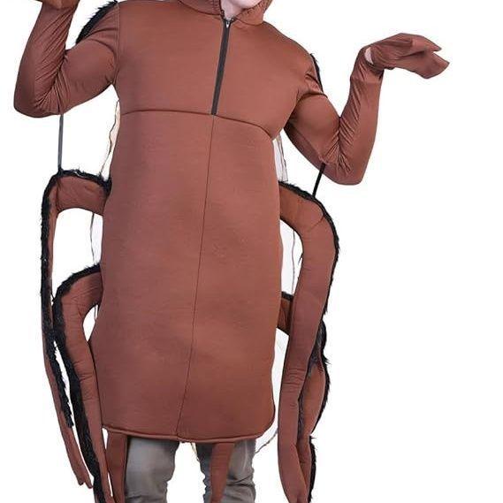 Cockroach Costume: Quirky Halloween Cosplay Doll Outfit for Viral Street Style.
