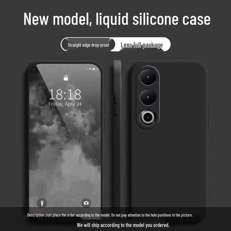 OnePlus Ace 3V Liquid Silicone Drop-proof Phone Case - Solid Color, Full Coverage, Skin-friendly, Simple Style