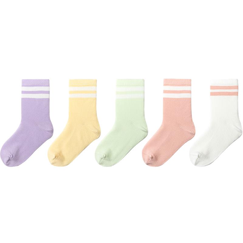 Balabala Kids' Spring/Autumn Mid-Calf Cotton Socks