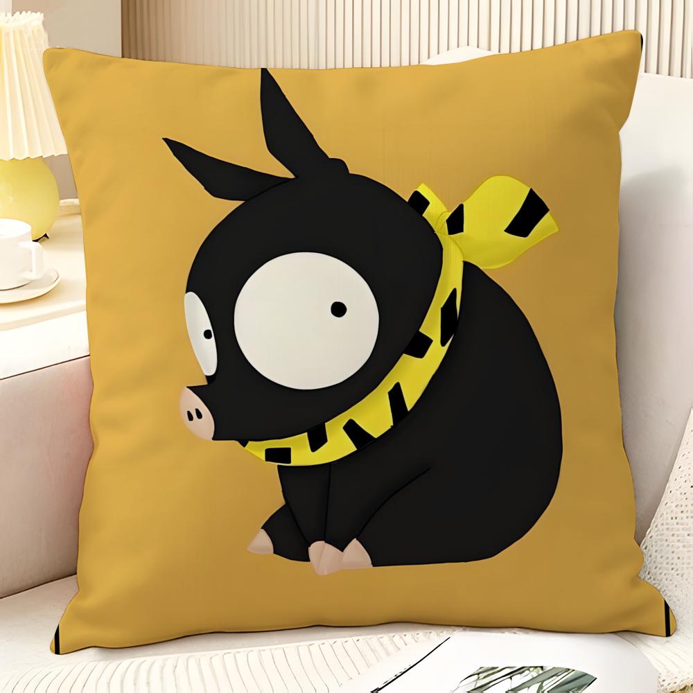 Cartoon Comic P Chan RRanma Pillow Case Natural Linen Organic Fabric DoubleSided Printing Sofa Home Decor Gift Pillow Case