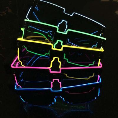 Decorações de Cosplay Suprimentos para Bar Óculos Piscantes Brilhantes Óculos Luminosos LED Óculos Iluminados por LED Óculos de Mosaico