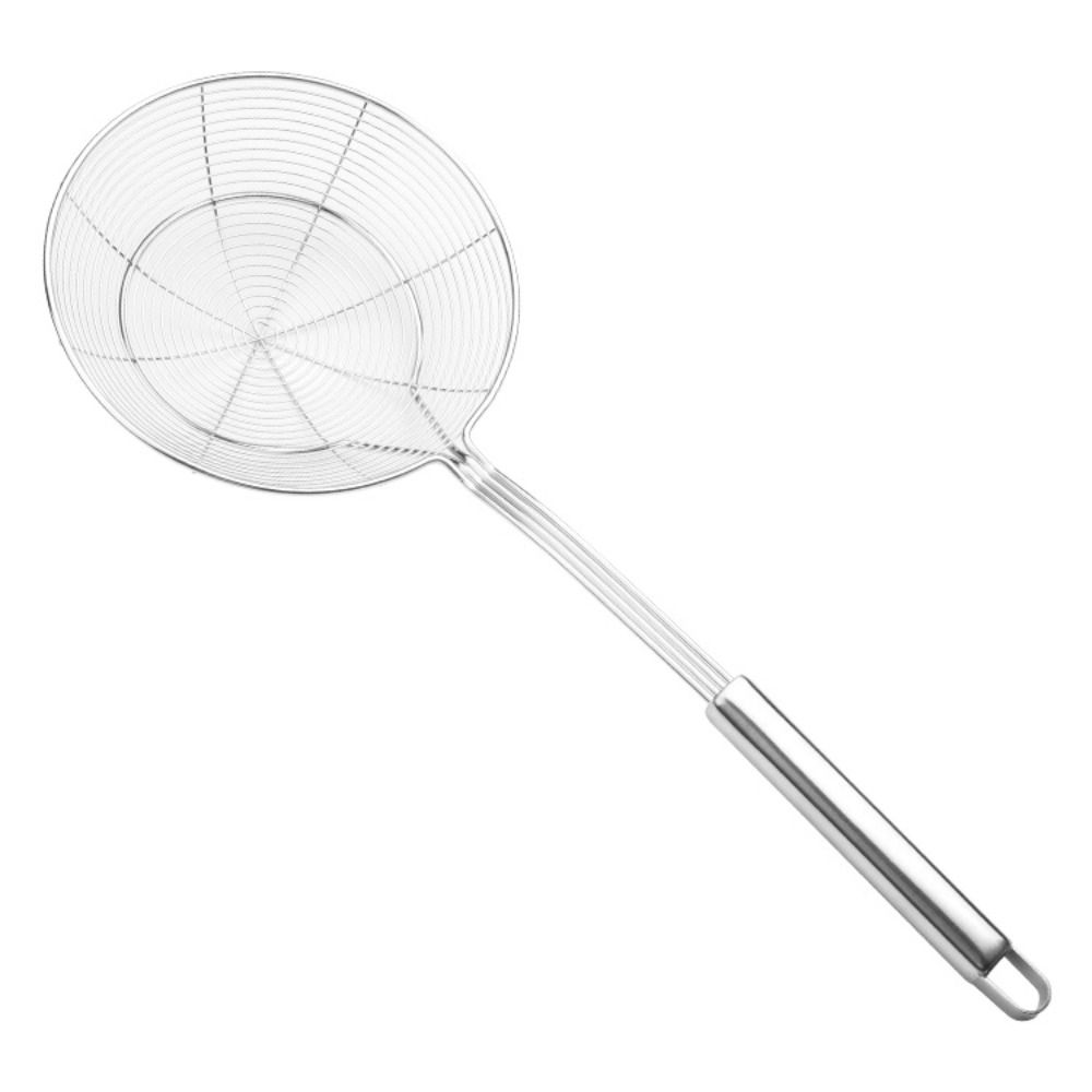 Stainless Steel Colander Large Leakage Hole Fried Filter Sieve Tool Ladle Skimmer Blanch Water