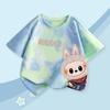 Monster Elf Cartoon Graphic Labubu Kids Printed T-shirt Summer Men's and Women's Casual Outdoor Girl Short Sleeved T-shirt Top