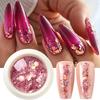 Xiaomi 1/2pcs Pink Gold Iridescent Chunky Nail Glitter Sequins Hexagonal Holographic Nail Art Flakes Sparkly Manicure Decorations