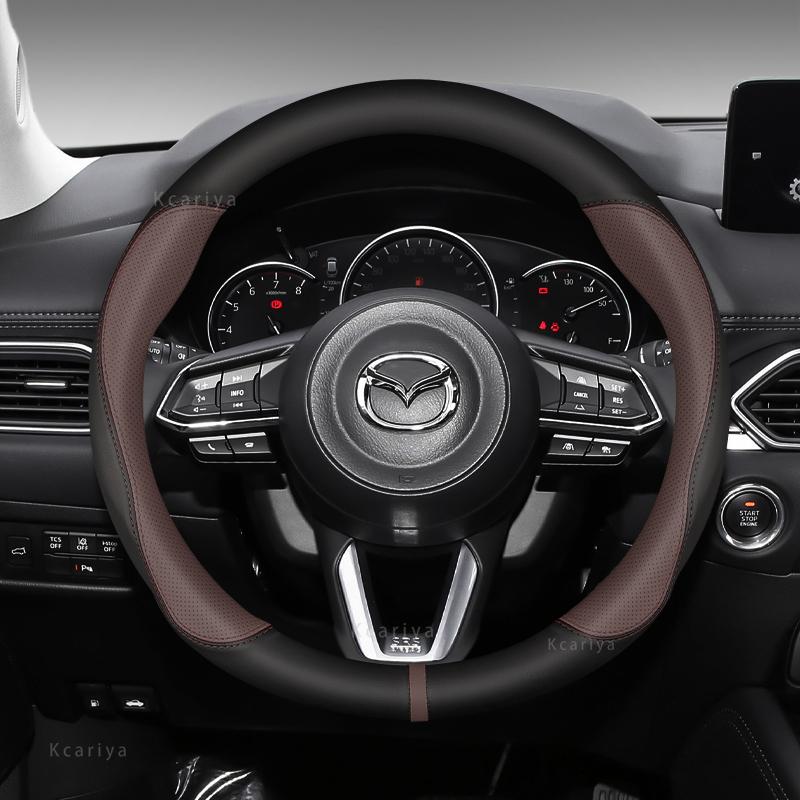 Per Mazda Coprivolante Vera Pelle Fibra di Carbonio Senza Odore Vestibilità Sottile Mazda3 Mazda2 Mazda6 Mazda5 Mazda8 2 3 5 6 8 pujhx22