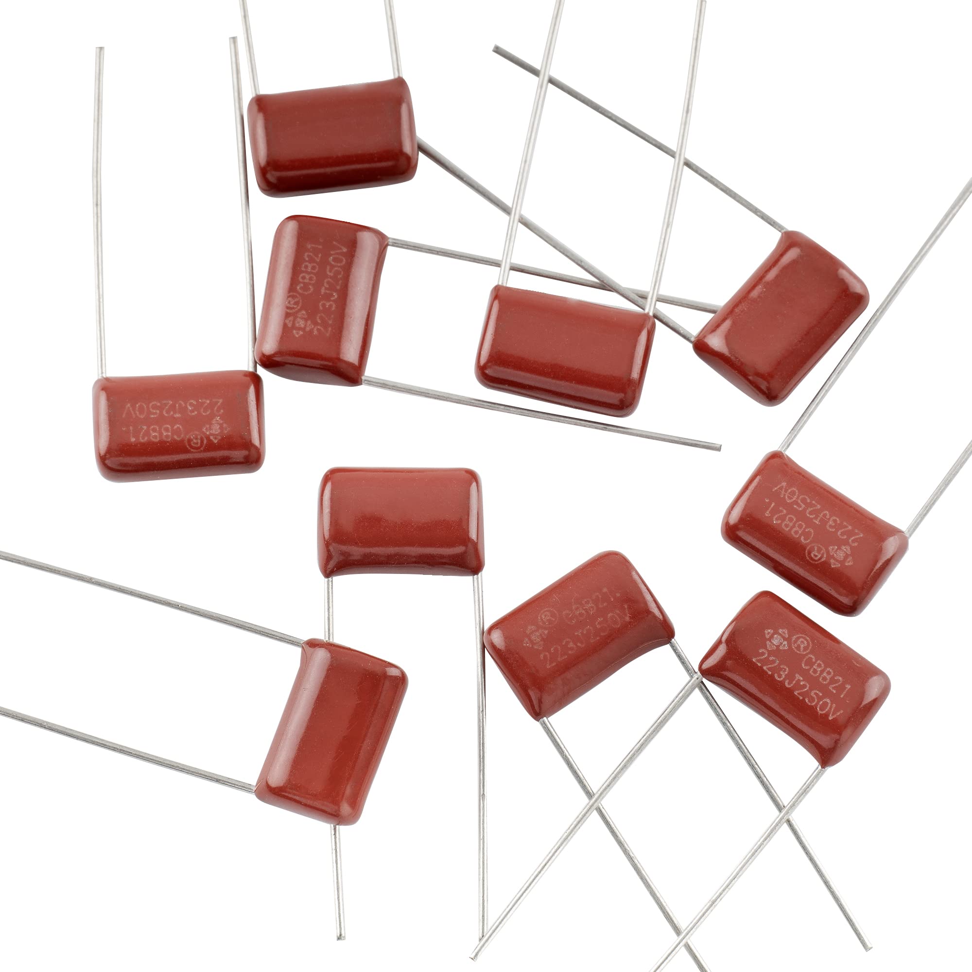 

Musiclily Pro Small Size Metalized Capacitor 250V 22nF Polypropylene for Electric of 0.022uf 5% Guitar/Bass (Set 10)