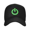 Power Button (green) Baseball Cap Hat Luxury Brand |-F-| Visor Cosplay For Man Women's