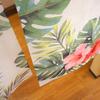 Noren Kobo Tropical Hawaiian Monstera 85cm Wide X 150cm Room Privacy Toucan Molokai 11674 Noren, Tapestry, Long, Divider, Screen, Half-Room Curtain,