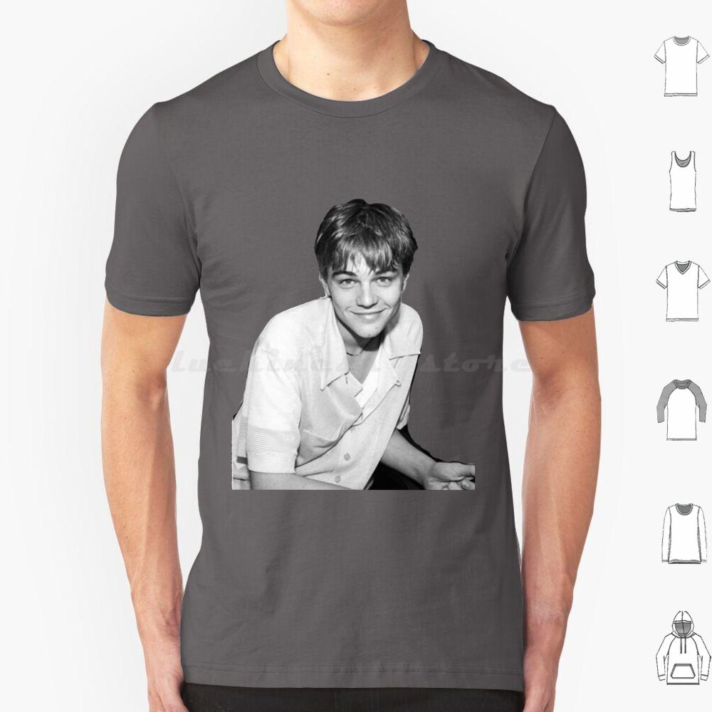 Young Leonardo Dicaprio Smile T Shirt Cotton Men Women DIY Print Leonardo Dicaprio Leonardo Leo Young Leo Titanic Dicaprio 90s