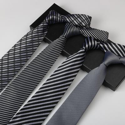Business Tie Men'S Dress Striped Knot Retro Shirt Suit Meeting 8Cm High-End Hand Tie
