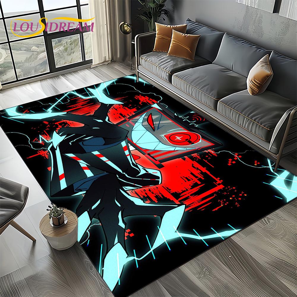 

H-Hazbin Hotel Чарлі Мультяшний Килим Килимок для Спальні Вітальні Дому Декорація для Дивана, Дитячий Ігровий Декор Килимок для Підлоги Подарунок 40x60cm( 15x23in )