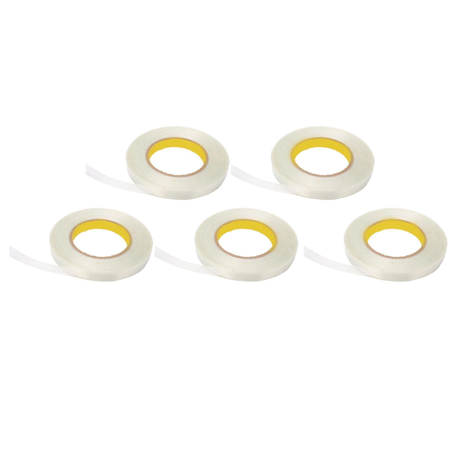 

5Pcs Filament Strapping Tape Transparent Fiberglass Strong Tensile for Packing Sealing