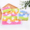1Pc 25x25cm Square Towel Cotton Cartoon Fish Love Heart Jacquard Bathroom Kids Children Face Towel