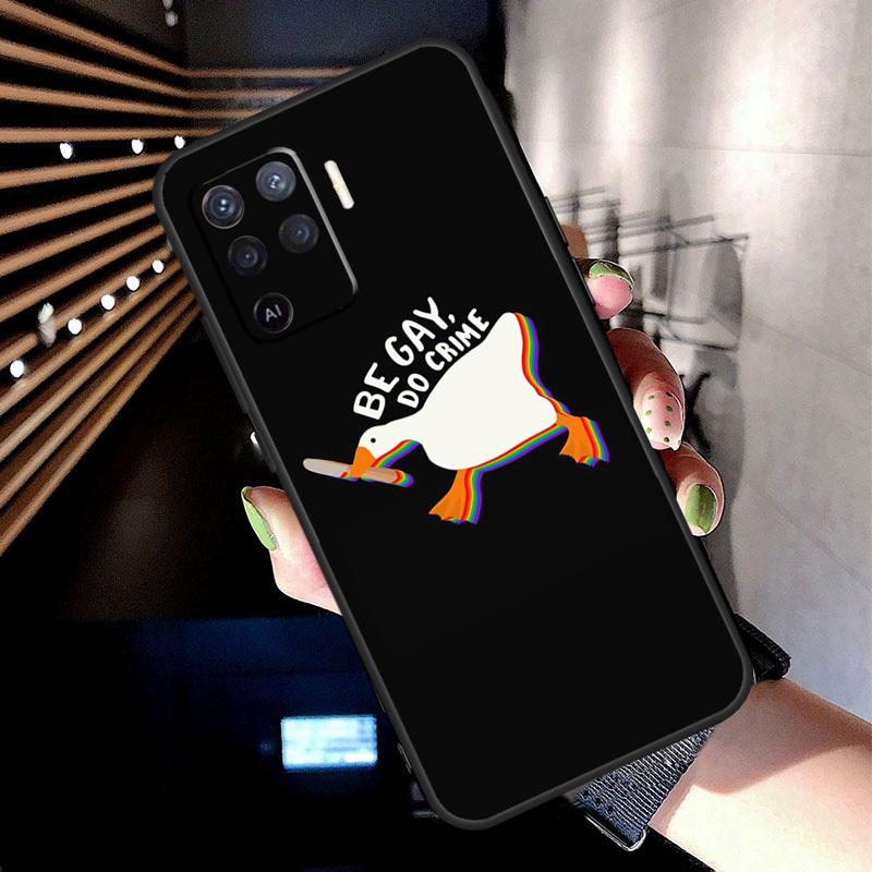 Untitled Goose Game Case For Oppo A78 A98 A18 A38 A58 A60 A80 A40 A77 A57 A17 A74 A54 A94 A96 A76 A16 A15 A5 Pro