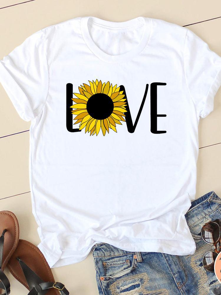 Womens Fashion Womens Short Sleeve Summer Cartoon Fashion Clothing Harajuku Casual Tops Graphic T Shirts  Aesthetic