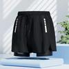 Mens Quick-Dry Swim Trunks With Inner Brief Support Loose Fit Athletic Board Shorts Swimming Beach Surfing