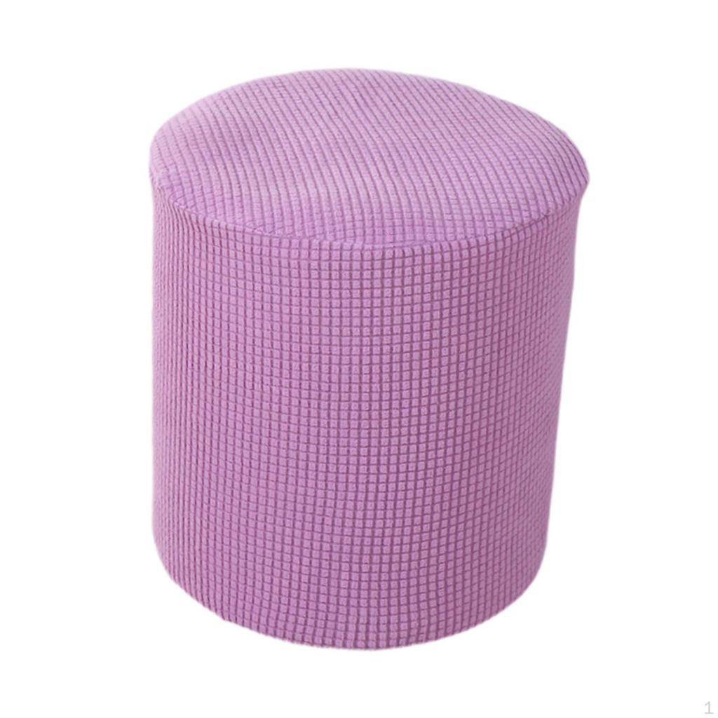 Ottoman Cover Foot Stool Stretch Decor Footstool Protector Slipcover