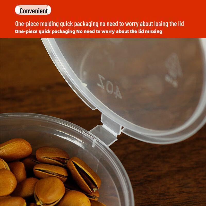Disposable Wheat Straw 100ml Round Condiment Containers with Lids
