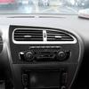 Real Soft Carbon Fiber Car Instrument AC Panel Sticker For Seat Leon León Mk2 1P 2005 2006 2007 2008 2009 2010 2011 2012 LHD RHD