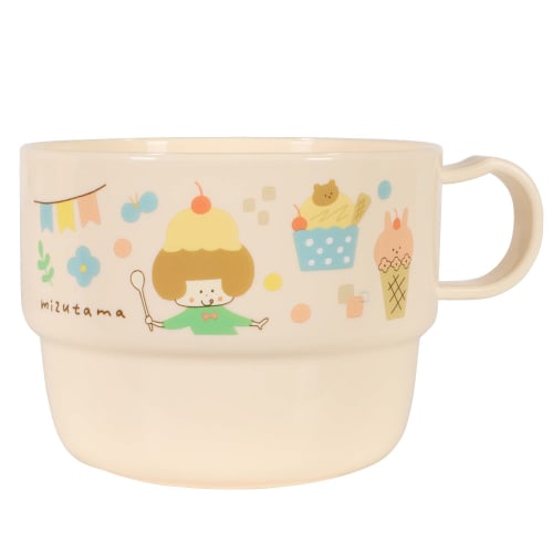 Kutsuwa Mizutama Plastic Cups (Set of 3) MU004 Made in Japan