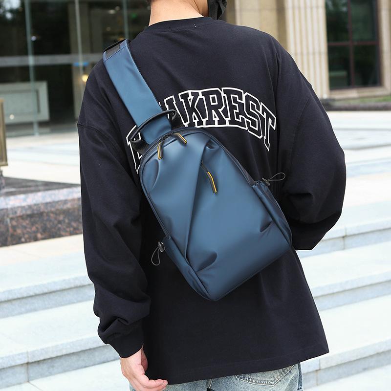 Breast Bag Men'S Fashion Messenger Bag Fashion Trendy Brand Casual Versatile Shoulder Bag Sports Small Backpack Large Capacity