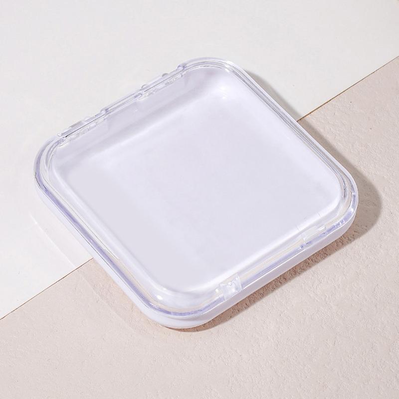 Empty Transparent Press On Nail Packaging Box Portable Plastic Nail Tips Organizer Display Manicure False Nail Tips Case
