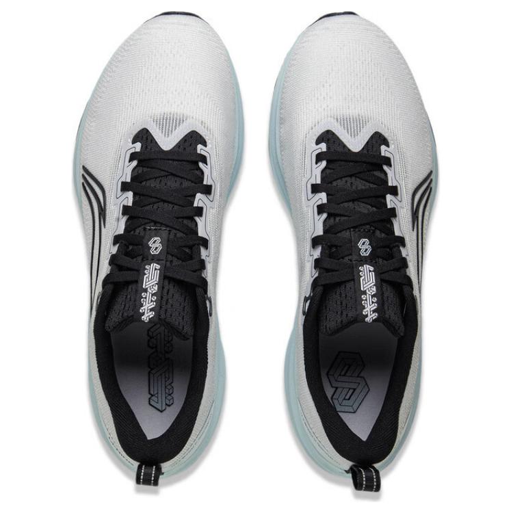 Li Ning Red Hare 8 Fabric Low Top Casual Physical Fitness Test Physical Exam Training Running Shoes Men's White Blue ARPV001-8