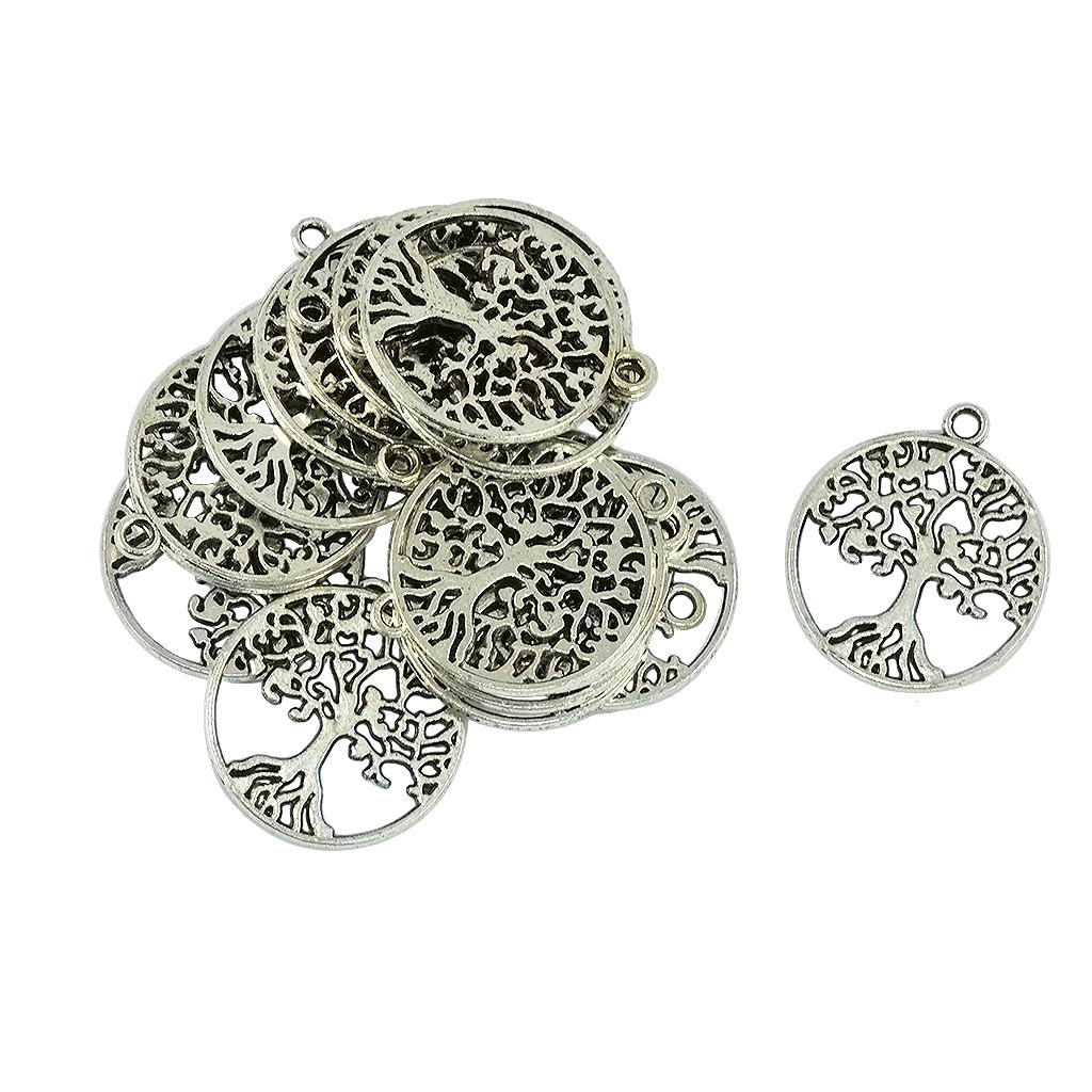 20Pcs Tibetan Silver Tree of Life Charm Pendants DIY Necklace Jewelry Findings 20Pcs Tibetan Silver Tree of Life Charm Pendants DIY Necklace Jewelry Findings