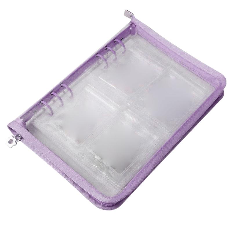 

Jewelry Storage Solution with Individual Pockets Dust Proof Jewelry Holder with Fashionable Look for Women фіолетовий