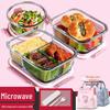 Glass Food Storage Container Set with Insulated Bag