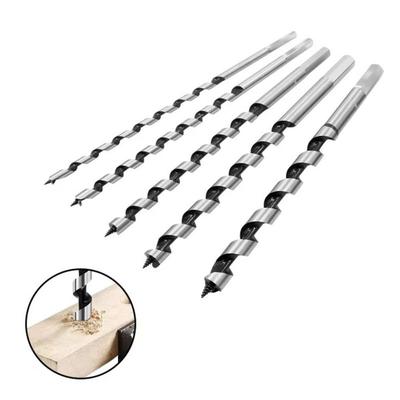 5Pcs 230mm Woodworking Roller Drill High Hardness Carbon Steel Reaming Tool Hexagonal Handle Wear-resistant Center Drill Wood
