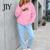 Casual Pullover Top Women Hoodie with Pet Pouch, Solid Color Hooded Sweatshirt Kangaroo Cat Pouch Pocket Pocket, for Carrying Small Dogs Cats