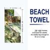 WangXian Print Beach Towel, Large Soft Quick Dry Towel for Beach Camping Swimming