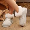 Fashion Comfort Fluffy Fur Snow Boots Women Fashion Buckle Platform Winter Ankle Boots Woman Faux Suede Short Plush Warm Cotton Shoes