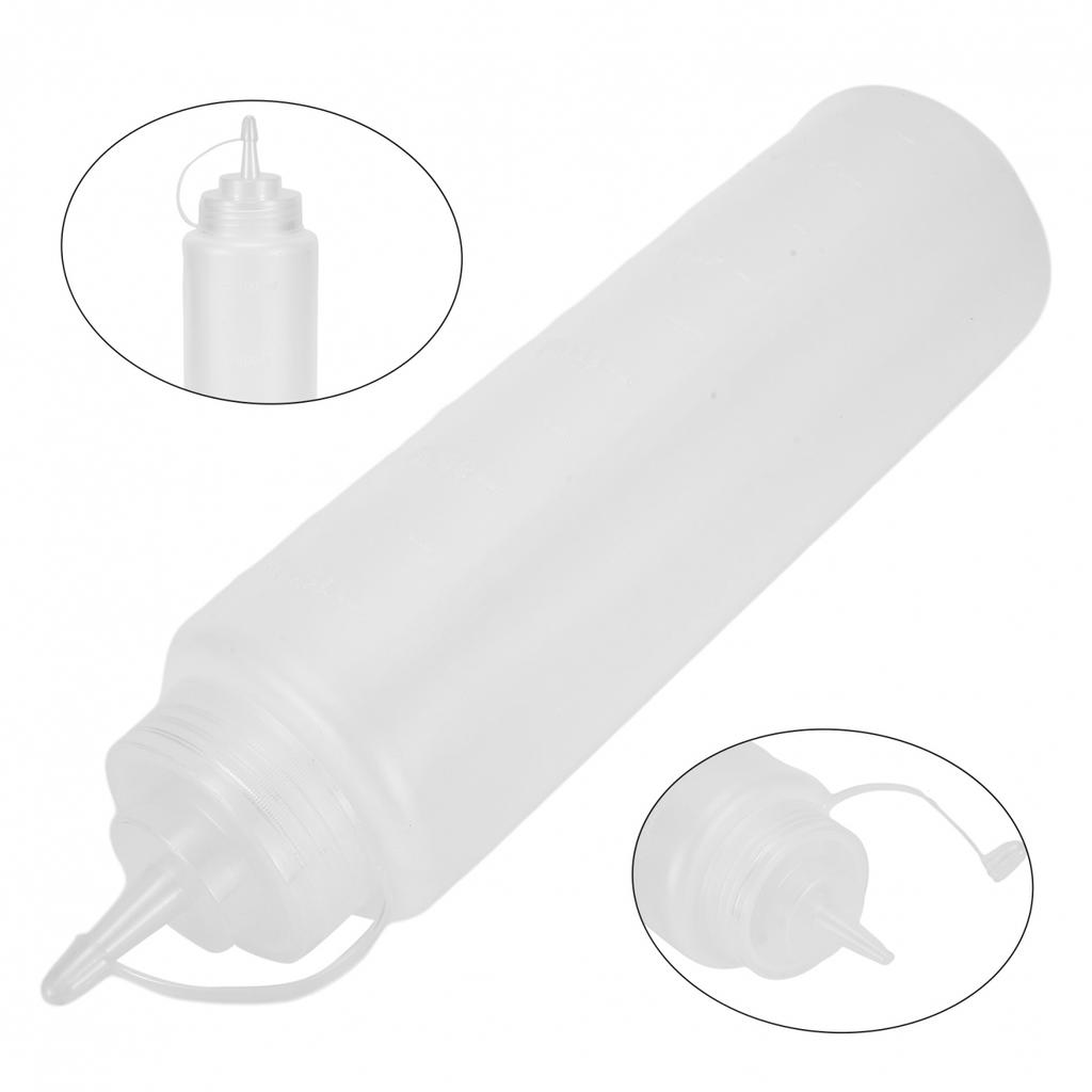 Restaurant Grade Plastic Squeeze Bottle for Condiments In 1100ML Capacity
