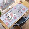Large Kawaii Pretty Mouse Pad Cute Kitty Computer Keyboard Professional Mouse Mat LockEdge Rubber Non-slip Base Aesthetic Carpet