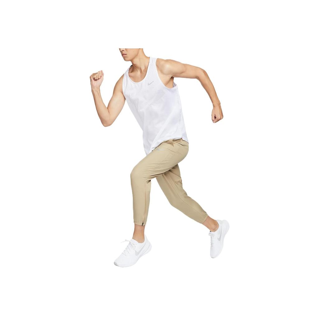 Nike Dri-FIT ADV Stride Stylish Minimalist Trendy Solid Color Tank Top Men Tops White HV5211-100