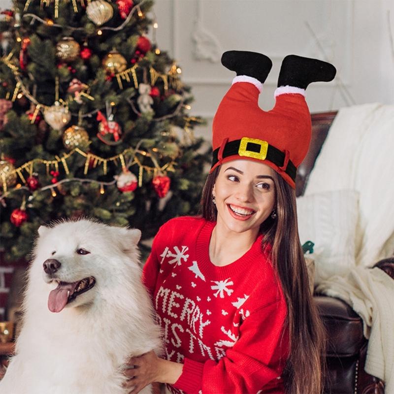 Traditional Santa/Christmas Tree Hat Headgear Christmas Festival Theme Accessory For Adults Kids Family Gathering Decors