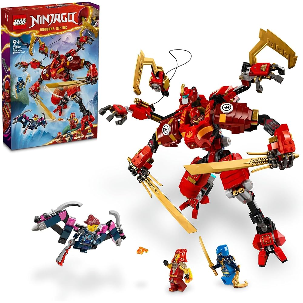 LEGO Ninjago Kai s Ninja Climber Mech Building Toy for Kids Ages 9-11, Block Set for Boys and Girls