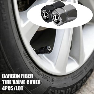 Aluminum Car Tire Valve-Caps Diamond Tyre Valve Airtight Cover Waterproof Dust For CT200h NX300h RX300 RX330 F Sport IS RX