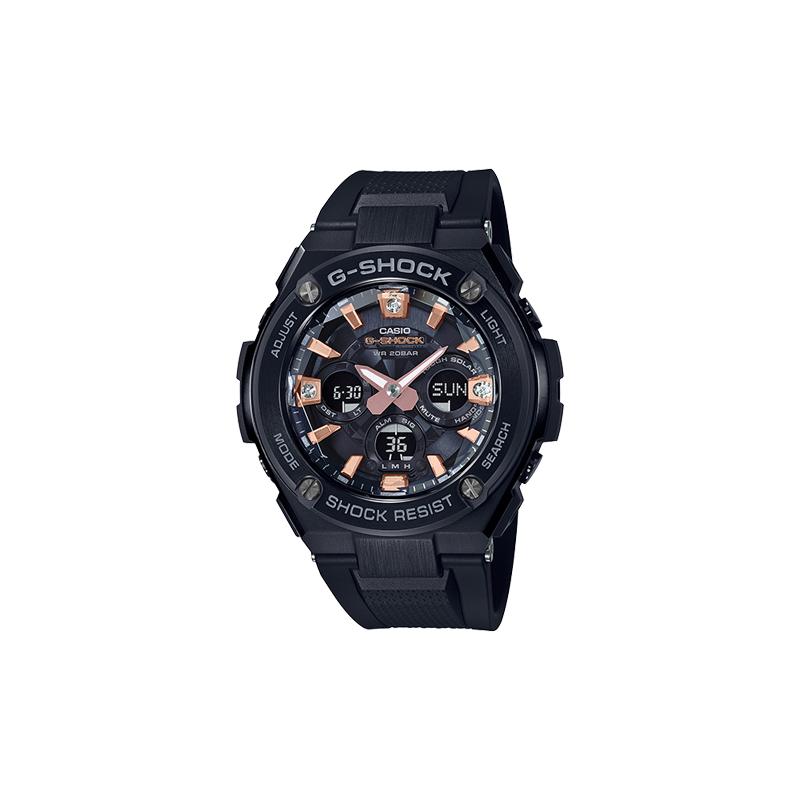 

Casio CASIOG-STEEL series-S disc dual display pointer three eyes quartz movement resin strap Japanese and Korean watch men s watch GST-S310BDD-1A чёрный