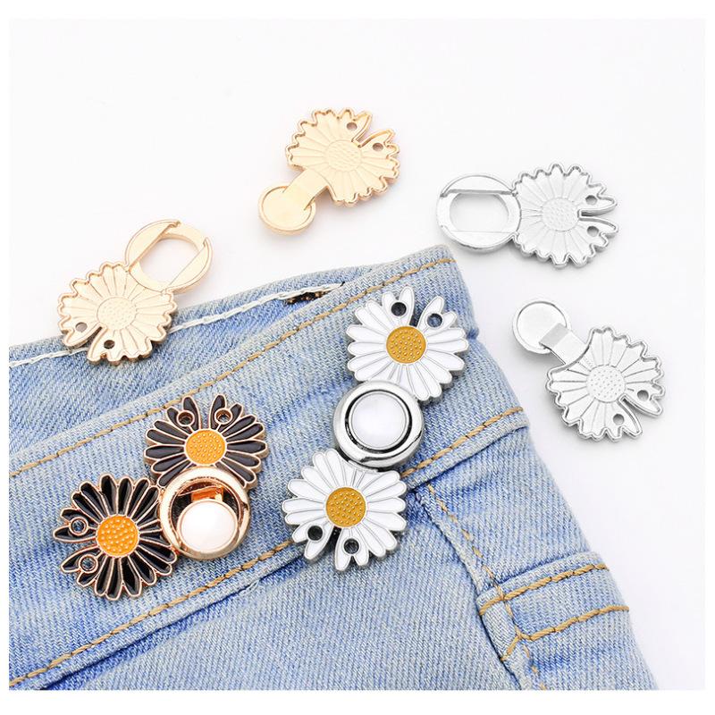 

Брюки с ромашками, пуговицы на талии, эластичная регулируемая пряжка, плиссированная юбка, джинсы, обхват талии, небольшой ремень с пуговицами,...