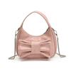 Gentle Bow Handbag Bag Women's Summer Fashion Solid Color Chain Single Shoulder Messenger Bag Tide