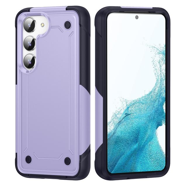 

Чехлы S23 Ultra, прочный противоударный чехол-сумка для мобильного телефона для Samsung Galaxy S23 Ultra S 23 Plus, двухслойные задние чехлы for Galaxy S23 фиолетовый