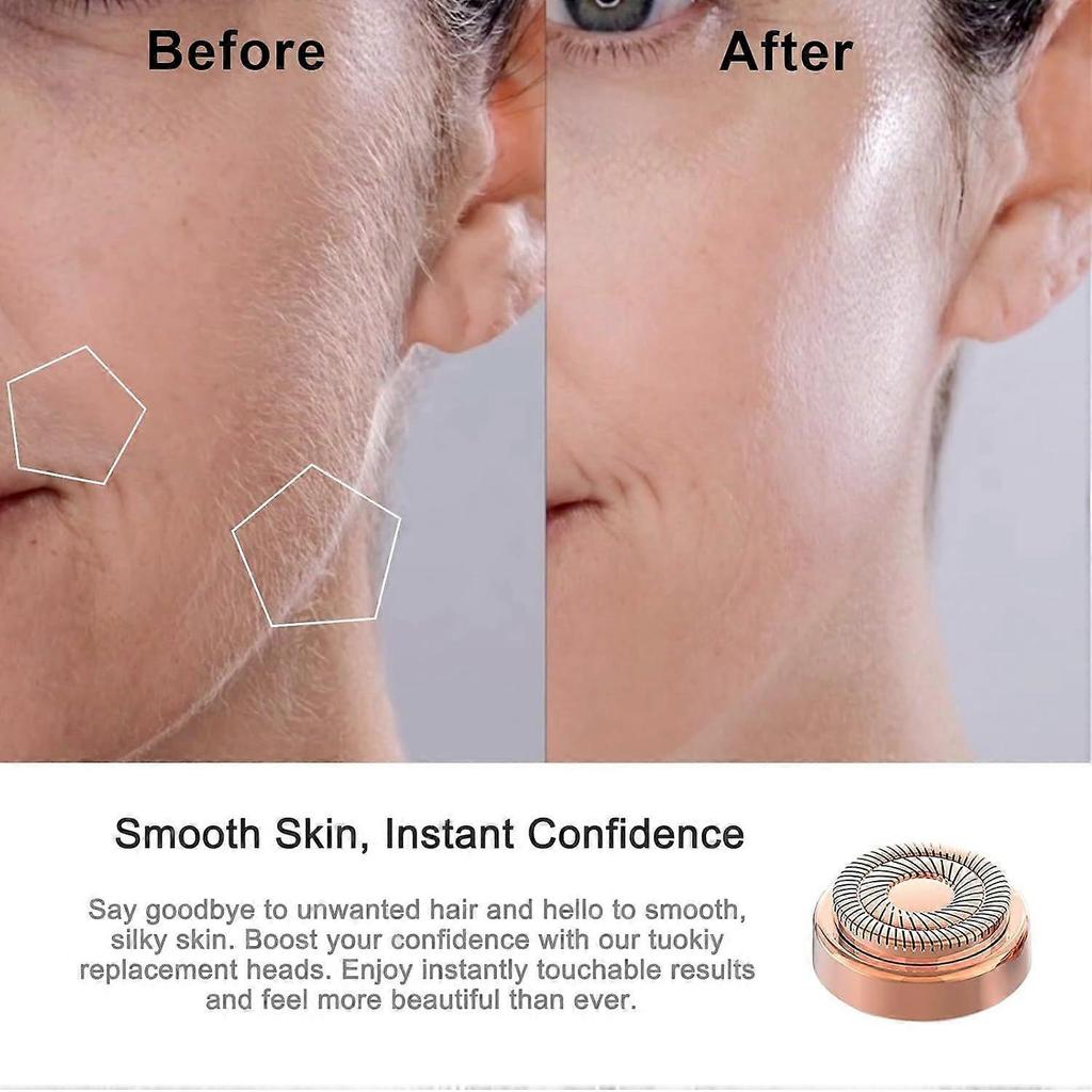 Replacement Heads for Flawless Facial Hair Remover, Replacement Blades for Finishing Touch Flawless Hair Removal Gen 2 less