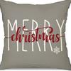 Christmas Pillowcase Nordic Striped Santa Letter Printed Cushion Cover Home Car Sofa Waist Pillowcase