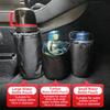 Universal Car Water Bottle & Thermos Holder For Center Console Side Mount with Storage Pocket Adjustable Strap Interior Organize