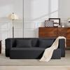 2-in-1 Convertible Corduroy Sleeper Sofa, Modular Floor Sofa, No Assembly Required, Fold-Out Sleeper Sofa with 2 Pillows